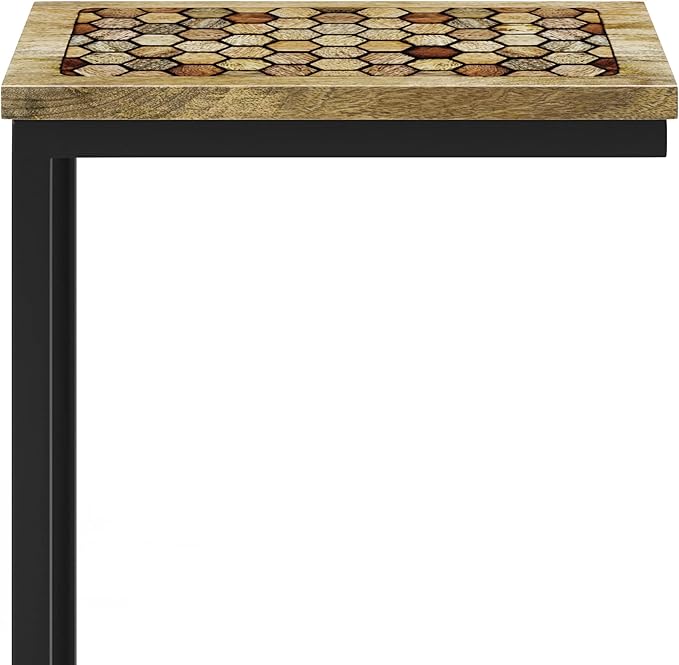 SIMPLIHOME Davisville SOLID MANGO WOOD 11 inch Wide Rectangle Boho C Side Table - Image 9