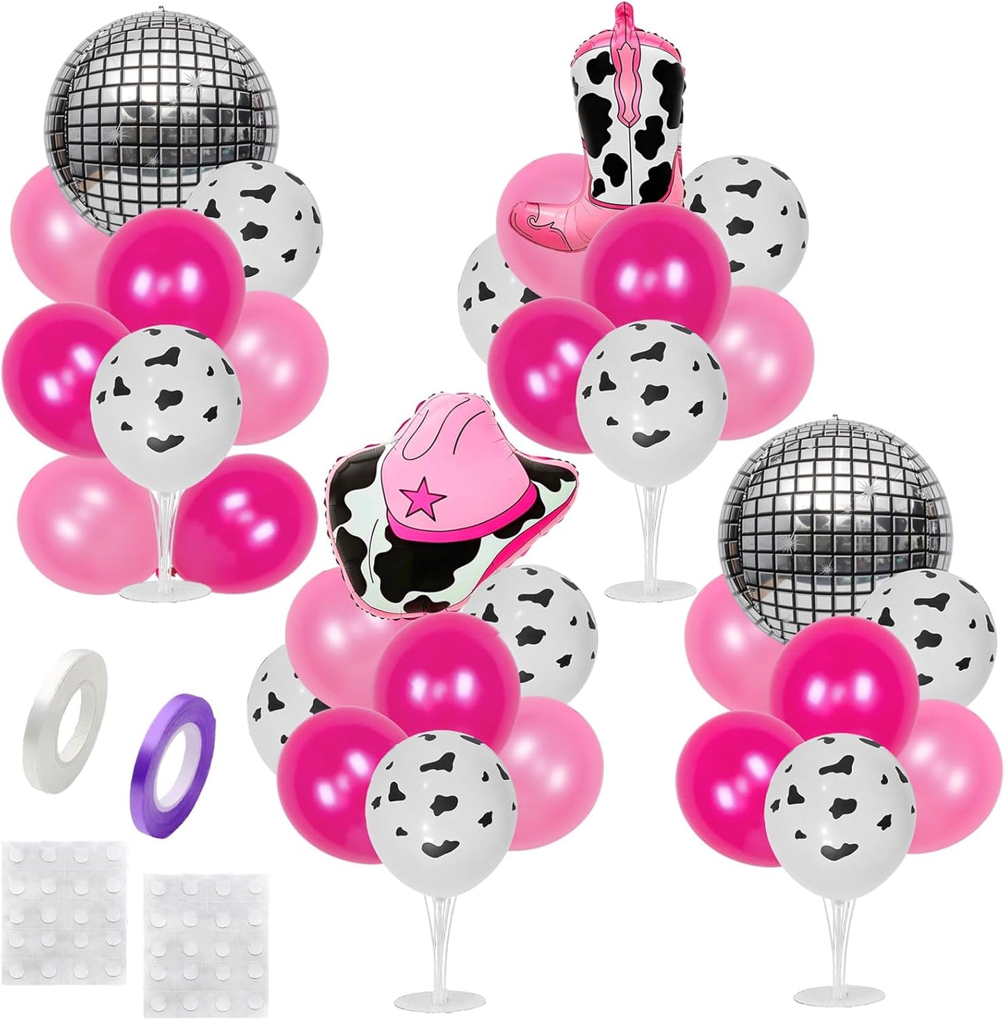 Party Balloons Stand Kit Foil Balloons Themed Party Balloon Centerpiece for Tables Birthday Party Decorations