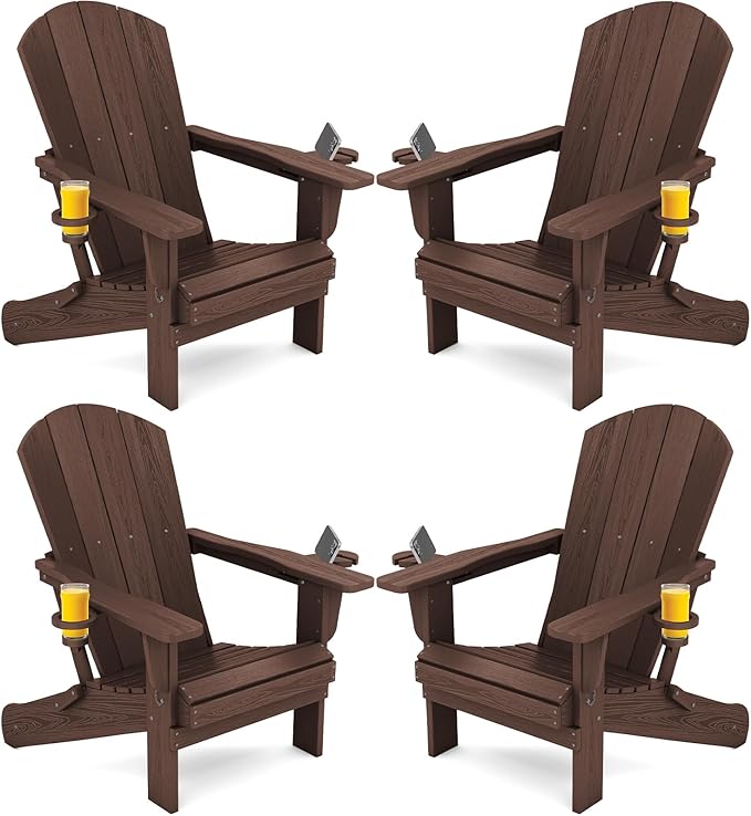 SERWALL Adirondack Chair with Cup Holders by SERWALL