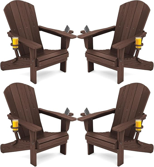 SERWALL Adirondack Chair with Cup Holders by SERWALL