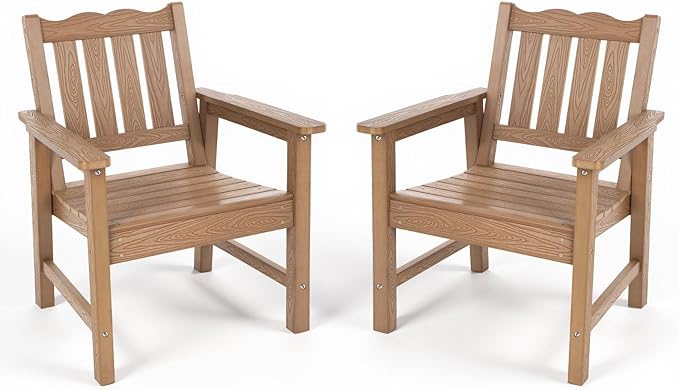 Stoog All-Weather Patio Chairs Set of 2, Oversized Garden Chair by Stoog