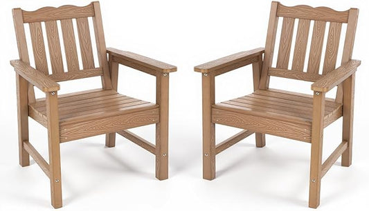 Stoog All-Weather Patio Chairs Set of 2, Oversized Garden Chair by Stoog