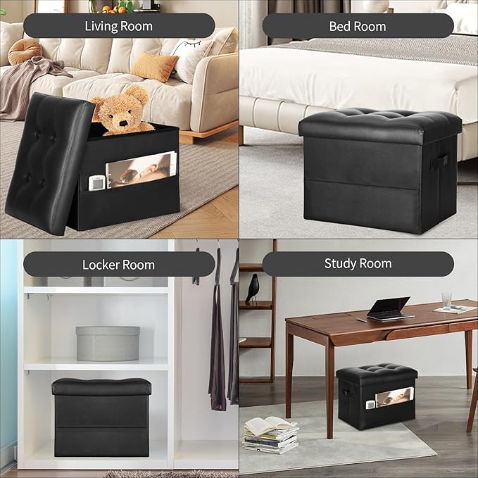Storage Ottoman Foot Rest Stool - Image 5