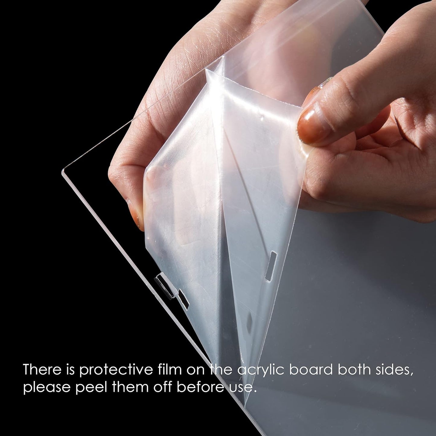 BYCY Acrylic 3-Tier Riser Display Shelf for Figurines, Desserts Holder, Collections Organizer and Cosmetic Items Shelf (3tier-Clear)