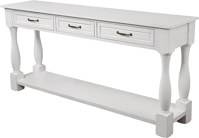 Knocbel Long Antique Entry Console Table - Image 14