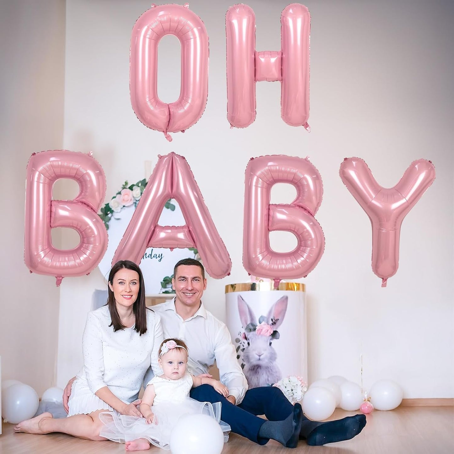 40 Inch Giant Pastel Pink Letter Balloon, Alphabet L Foil Balloons Light Pink, Self Inflating Balloon Pearl Pink Letter L, Mylar Letter Customize Balloons for Women Birthday Party Decoration Supplies