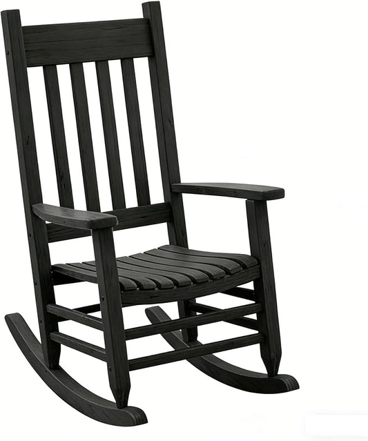 Oversized Outdoor Wooden Rocking Chair by Unknown