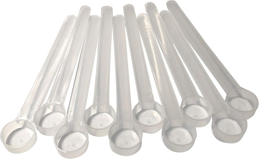 1 mL (1 CC) Long Handle Scoop for Measuring Coffee, Pet Food, Grains, Protein, Spices and Other Dry Goods (Pack of 10)