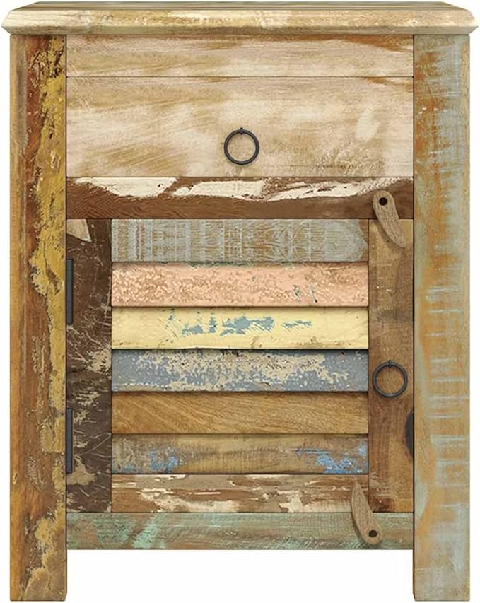 Gecheer Reclaimed Wood End Table - Image 5