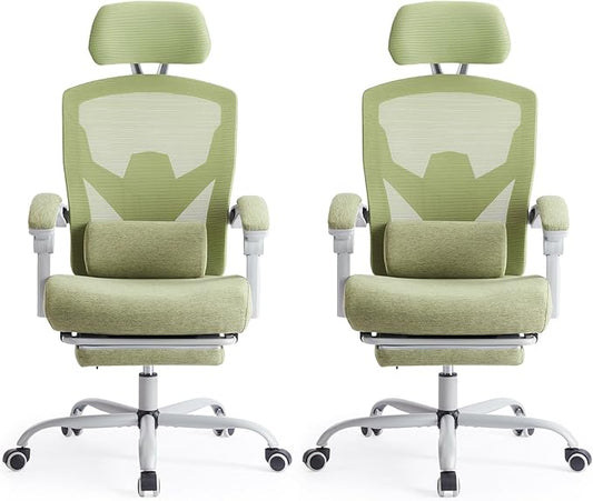 Sweetcrispy Office Computer Desk Chair Set of 2, Ergonomic High-Back Mesh by Sweetcrispy