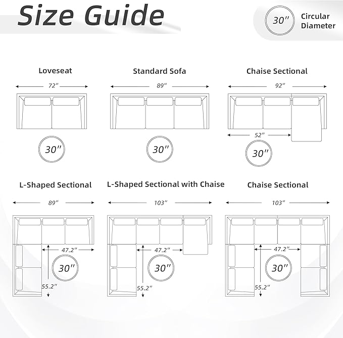 30-Inch Round Storage Ottoman, Modern Ottoman Coffee Table - Image 8