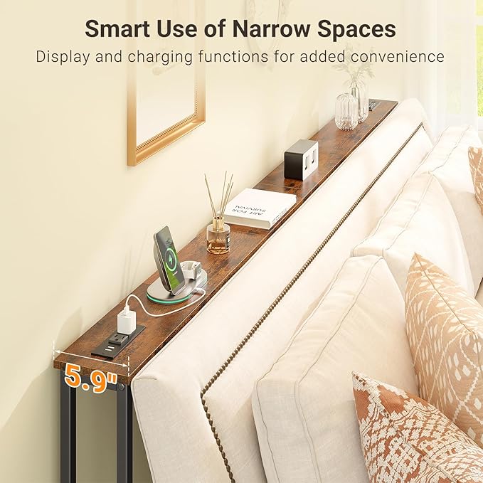 ELYKEN 94.5" Narrow Console Sofa Table - Image 4