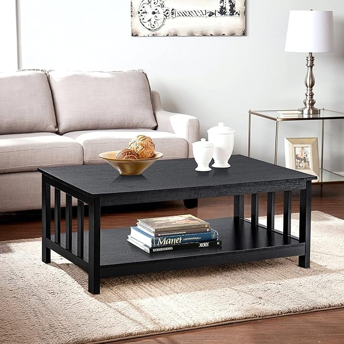 ChooChoo Mission Coffee Table, 40 Black by ChooChoo