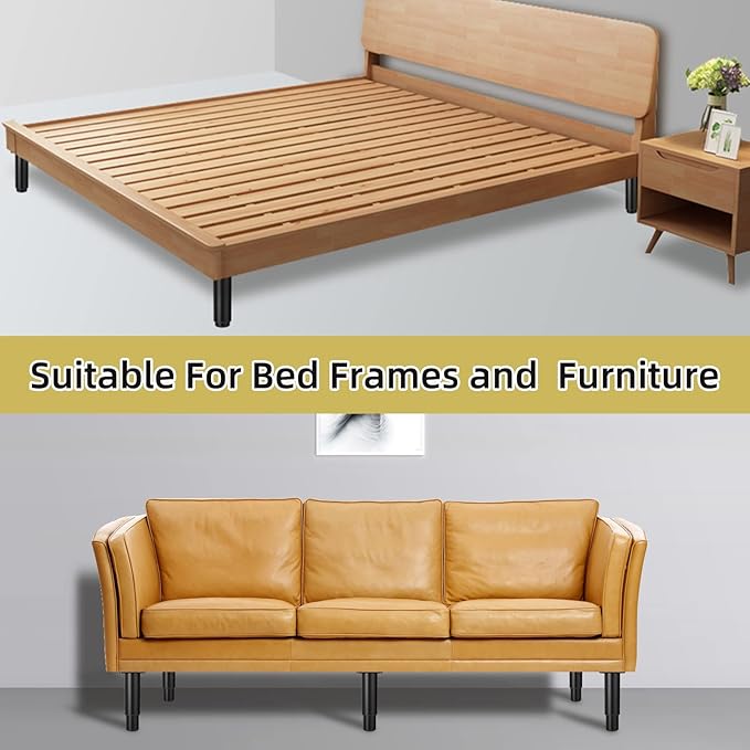 7"-12" Metal Adjustable Furniture Legs, Adjustable Height Replacement Legs - Image 6