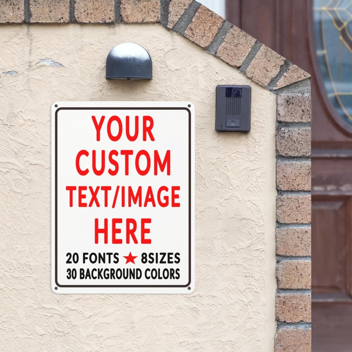 Custom Sign Personalized Custom Metal Sign, Customize For Office, Business, Workplace, Office, Home, Delivery Signs 12x17