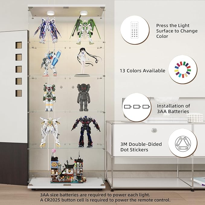 Beauty4U Glass Display Cabinet - Image 8