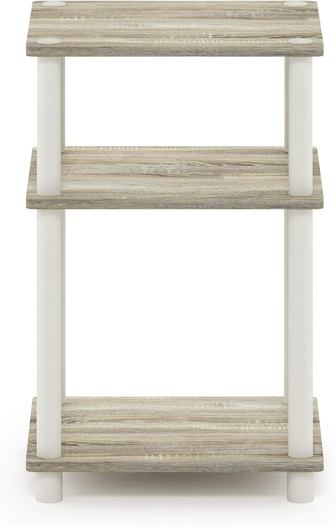 Furinno JUST Side Table, 3-Tier End Table, Open Shelves Night Stand, Bedside - Image 7