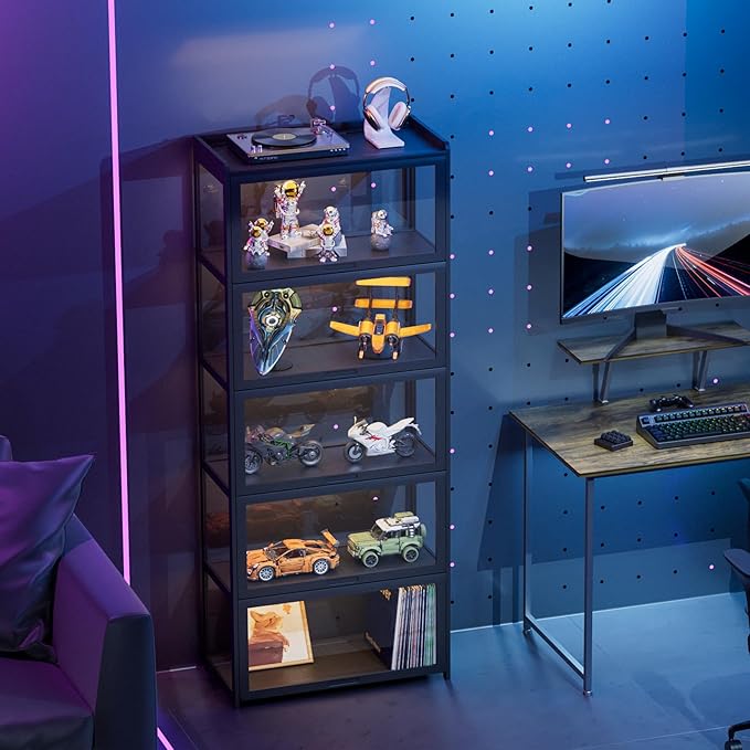 MoNiBloom 67.5" Curio Display Cabinet - Image 4