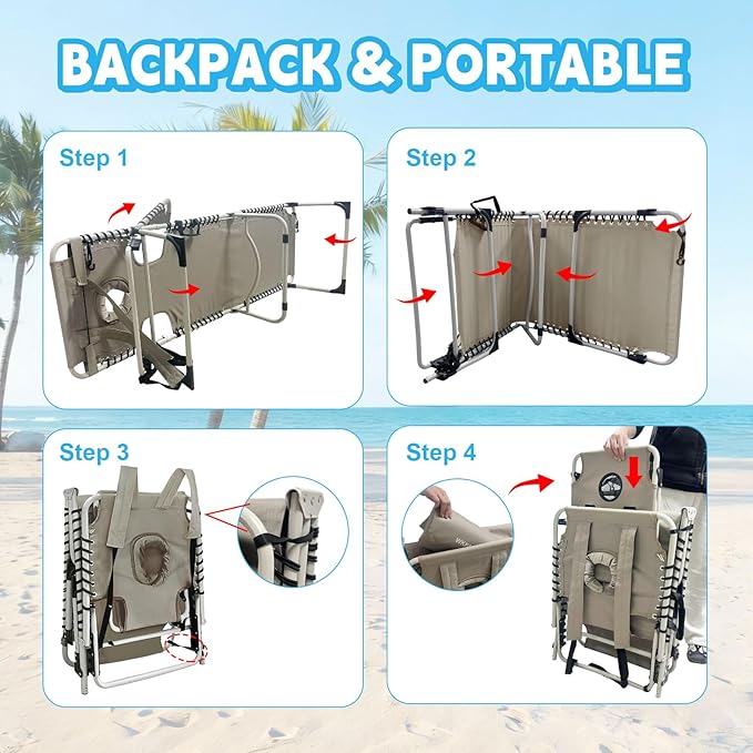 Backpack Sun Tanning Chair - Image 8