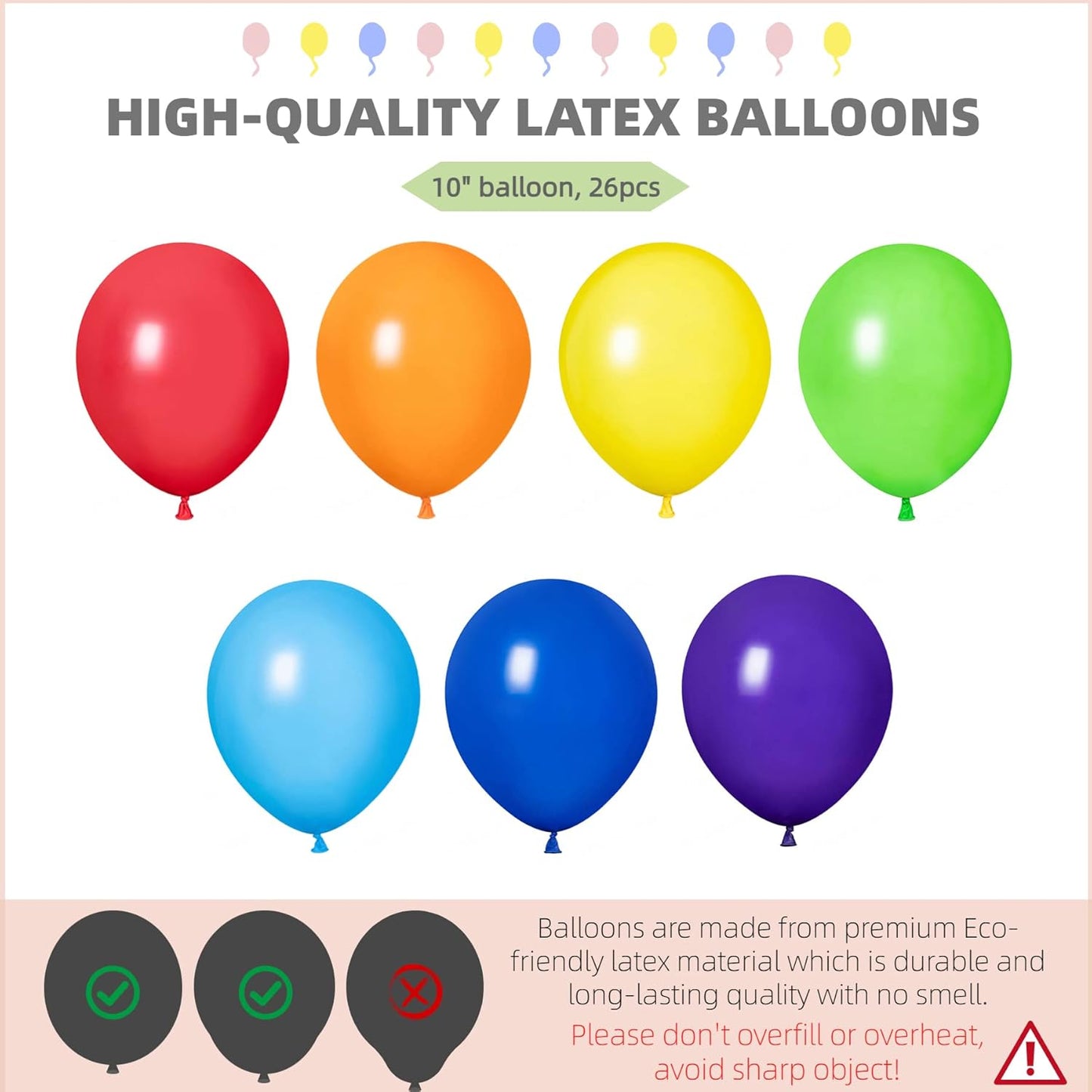 Balloon Column Kit Set of 2 With Assorted Rainbow Balloons Included - Balloon Tower with Stand, Base, and Pole,Backdrop Decoration for Wedding, Baby Shower, Birthday Party, or Bachelorette Parties