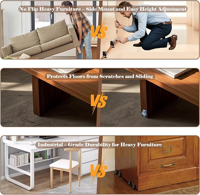 Heavy Duty Leveling Feet, 12 Pack Adjustable Furniture Levelers - Image 3