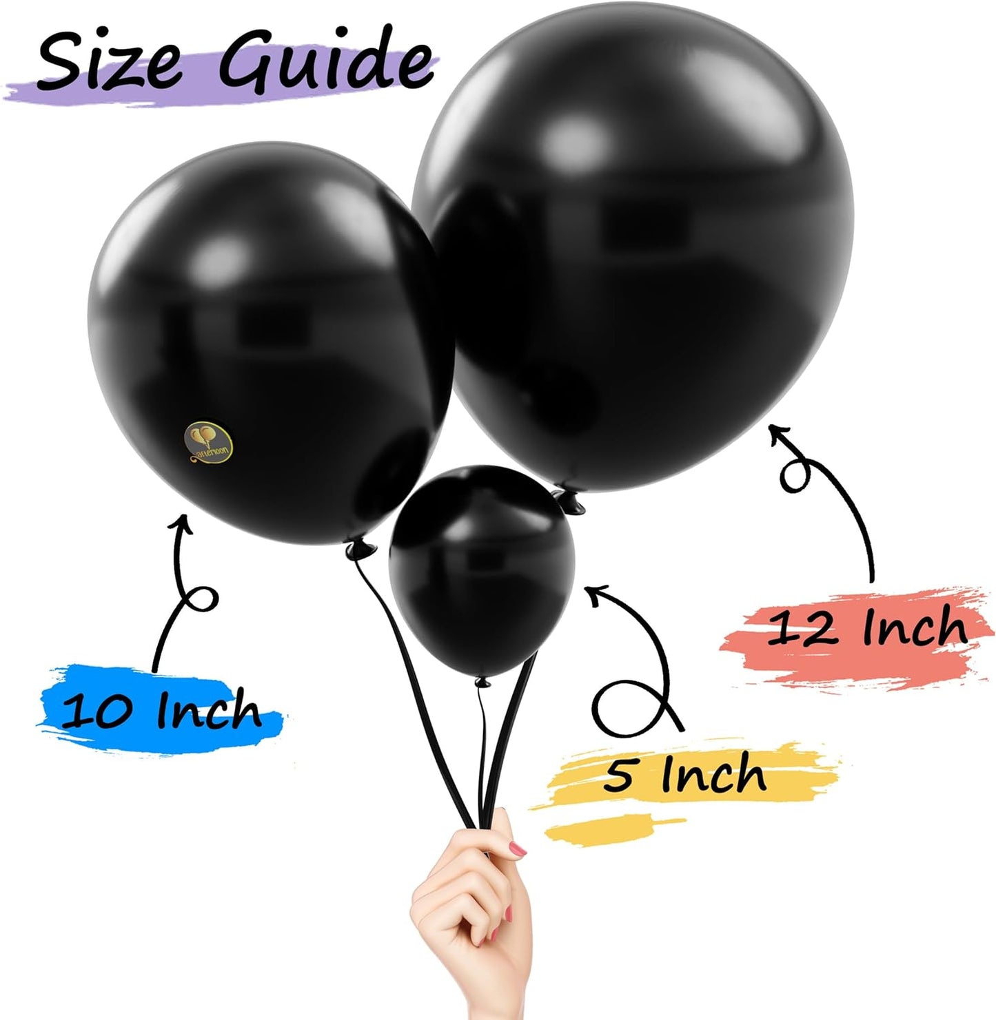 AFTERLOON® Biodegradable Balloons 50 pcs Gold 10 Inch, Pearlescent Thickened Extra Strong Latex Helium Float, for Baby Shower Gender Reveal Garland Arch Wedding Kids Birthday Party Decorations