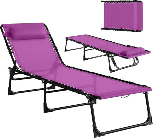 Outsunny Folding Chaise Lounge Chair, Patio Sun Tanning Chair, Outdoor Chaise by Outsunny