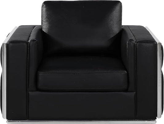 Blackjack Furniture Catania Modern Top Grain Italian Leather Sofa Set by BlackjackFurniture