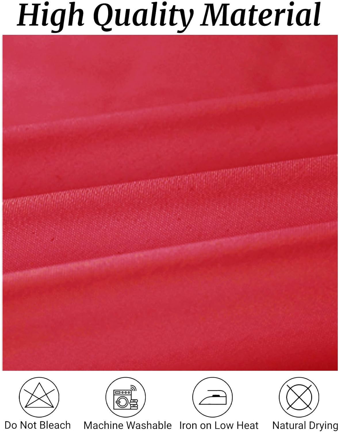 Fokitut 6 Pack Rectangle Tablecloth, 90x156 Inch, Stain Resistant and Wrinkle Polyester Table Cloth, Fabric Table Cover for Kitchen Dining, Wedding, Party, Holiday Dinner-Red