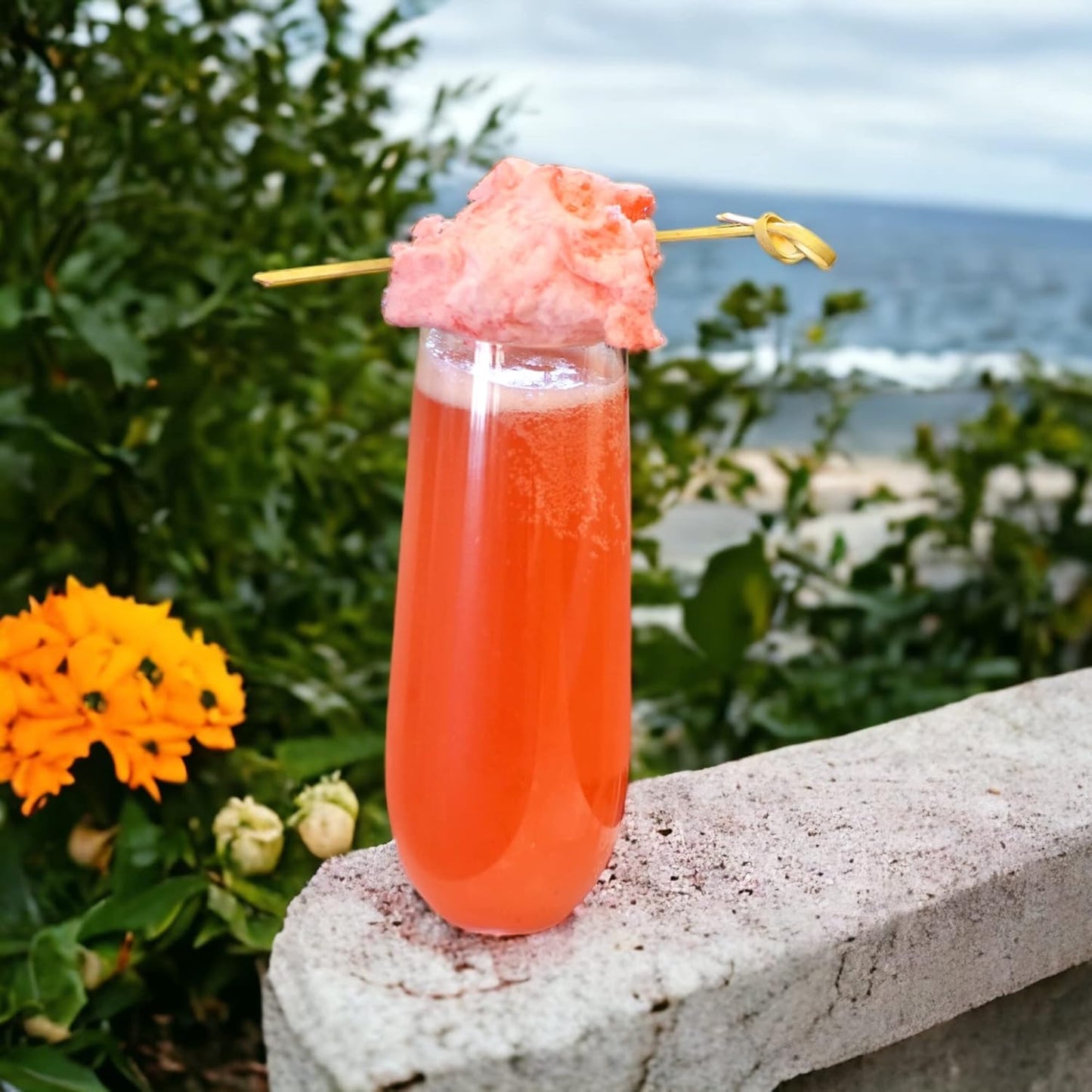 Oojami 9 oz Flute 48 piece Premium Quality Recyclable Unbreakable Crystal Clear Plastic Champagne Glasses Flute in Bulk