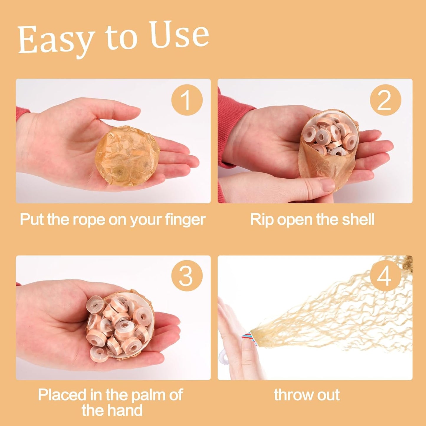 Confetti Poppers, 10Pack Plastic No Mess Streamers, Party Poppers for Birthday,Wedding,Celebrations,Graduation Party (Gold, 10 Pack)