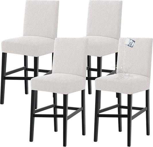 Turquoize 100% Waterproof Bar Stool Cover Stretch Washable Barstool Seat Covers by Turquoize