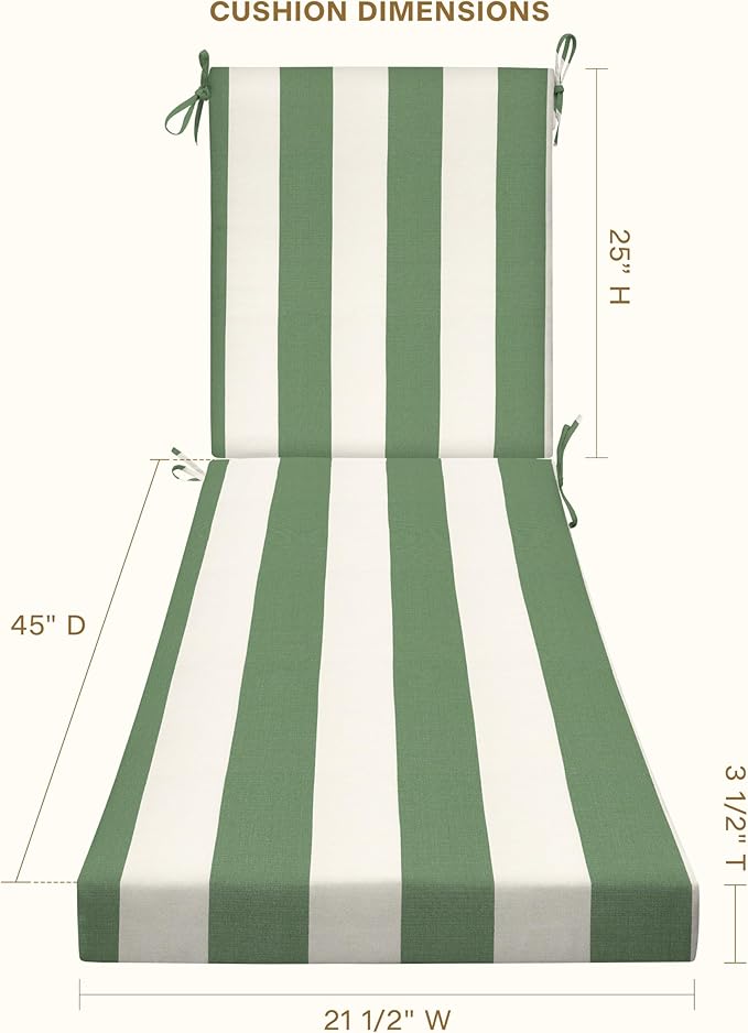 Honeycomb Outdoor Chaise Lounge Cushion - Image 2