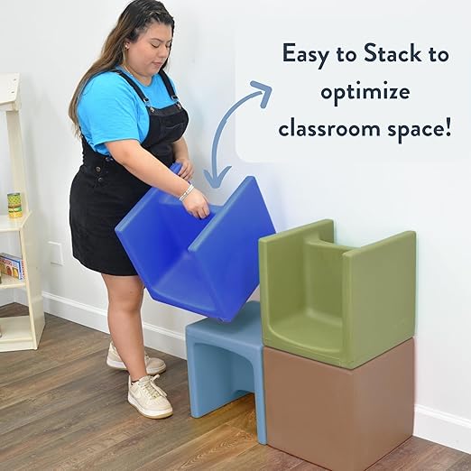 Children's Factory Cube Chair for Kids, Flexible Seating Classroom Furniture - Image 9