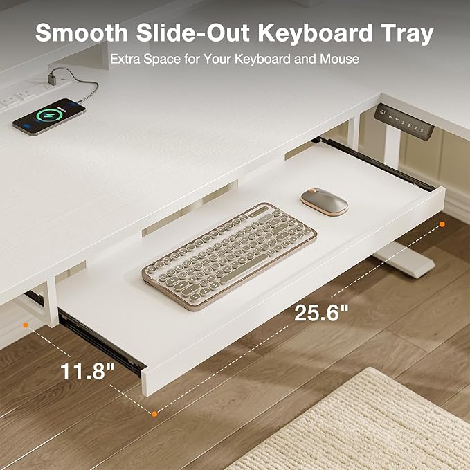 Casaottima 59 Inch Electric L-Shaped Standing Desk - Image 8