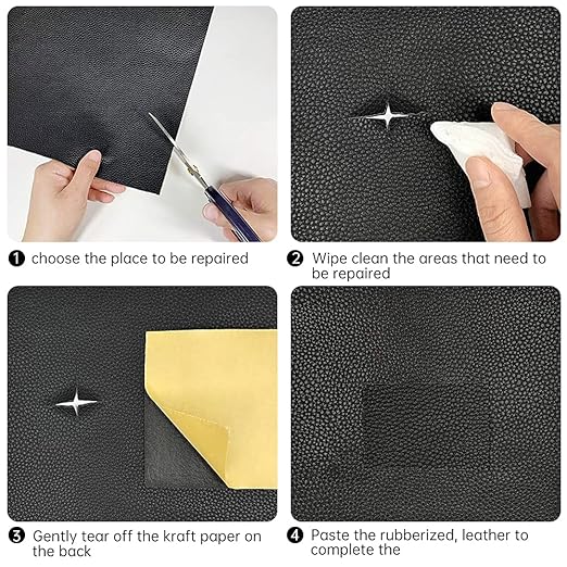 Leather Repair Tape Patch kit Blue, 3X60 inch Waterproof Self Adhesive Patch - Image 4