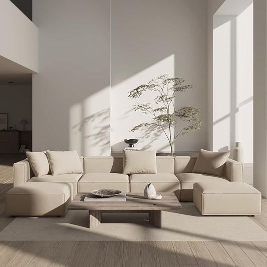 Acanva Luxury Modular Sectional Living Room Sofa Set, Modern Minimalist Style by acanva