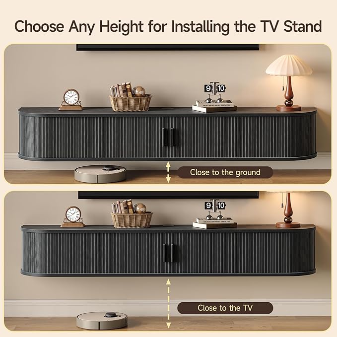 71" Floating TV Stand with Power Outlet - Image 7