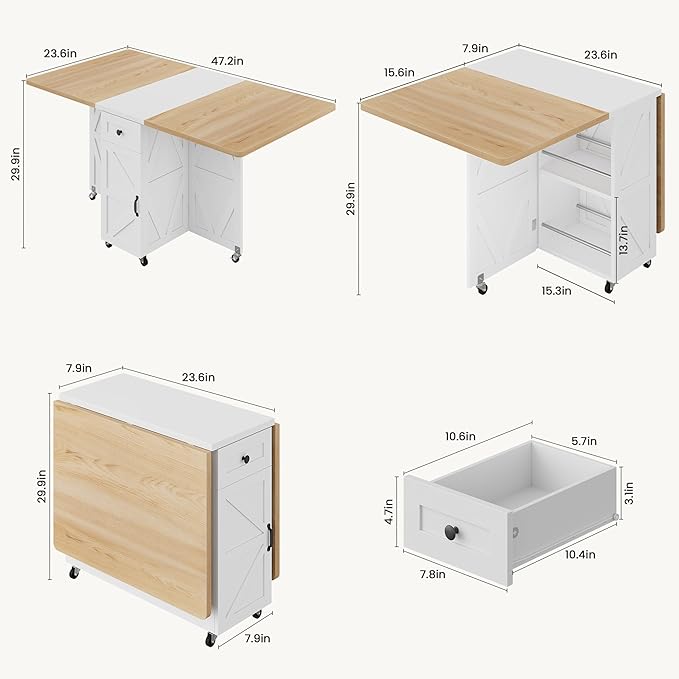 Space Saving Folding Dining Table - Image 2