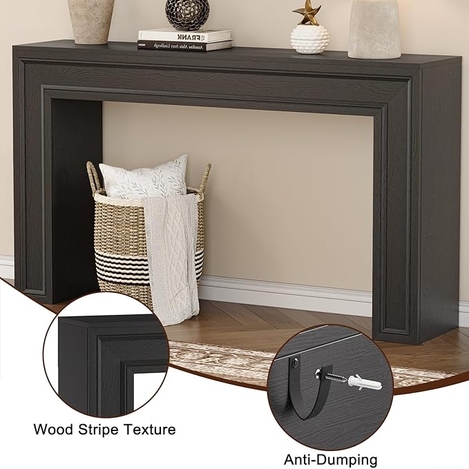 Rresyet 55 Inch Long Console Table, Sofa Table Behind Couch, Entryway Table - Image 4