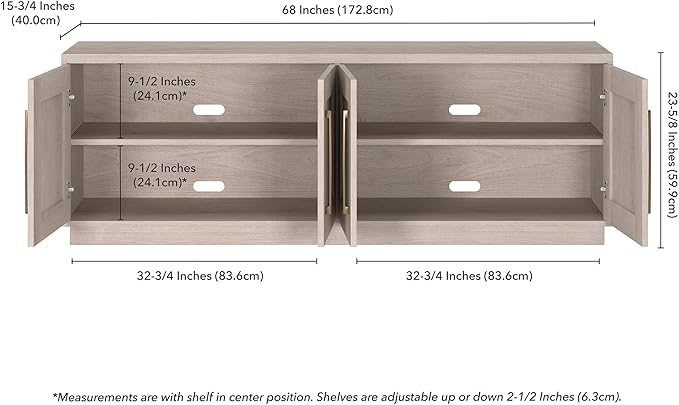 Henn&Hart TV Stand for TVs up to 75'' - Image 3