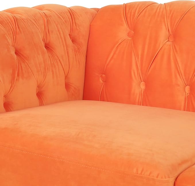 AVZEAR 3 seat Sofa, Velvet Sofa Living Room Large Sofa Modern Chesterfield - Image 8