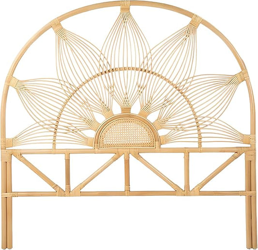 Kouboo Sunflower Rattan Queen Headboard Bedroom Bedroom Furniture Headboard by KOUBOO