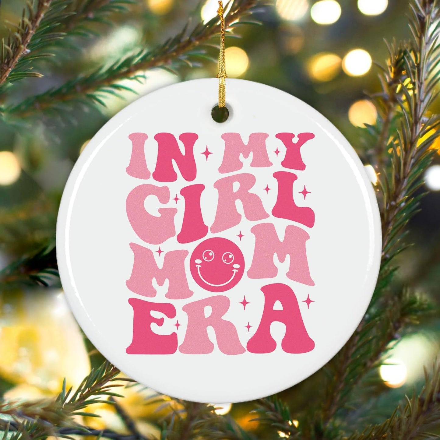 NewEleven Gifts for Girl Mom - Pregnancy Gifts, Gender Reveal Idea for Pregnant, Expecting Mother, Mama, Mom to Be, Mommy to Be, First Time Mama - Ceramic Christmas Ornaments