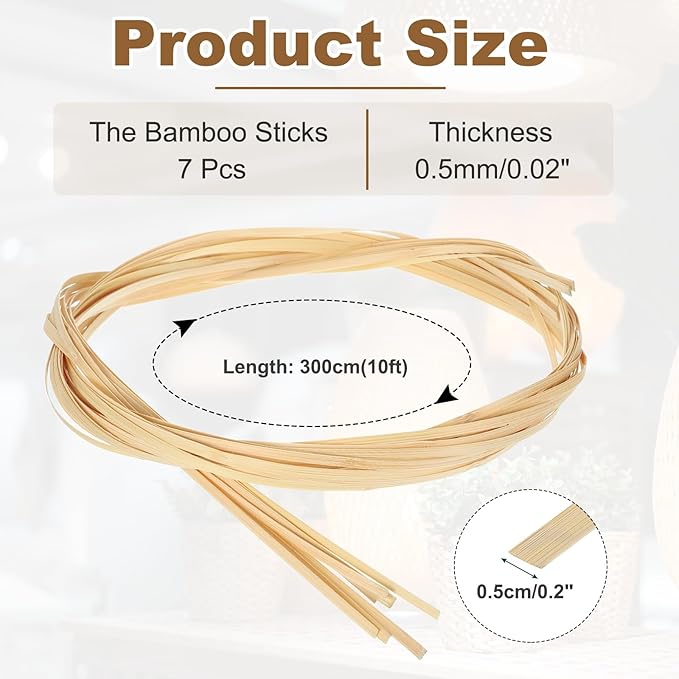 MECCANIXITY 7 Rolls Bamboo Strips - Image 2