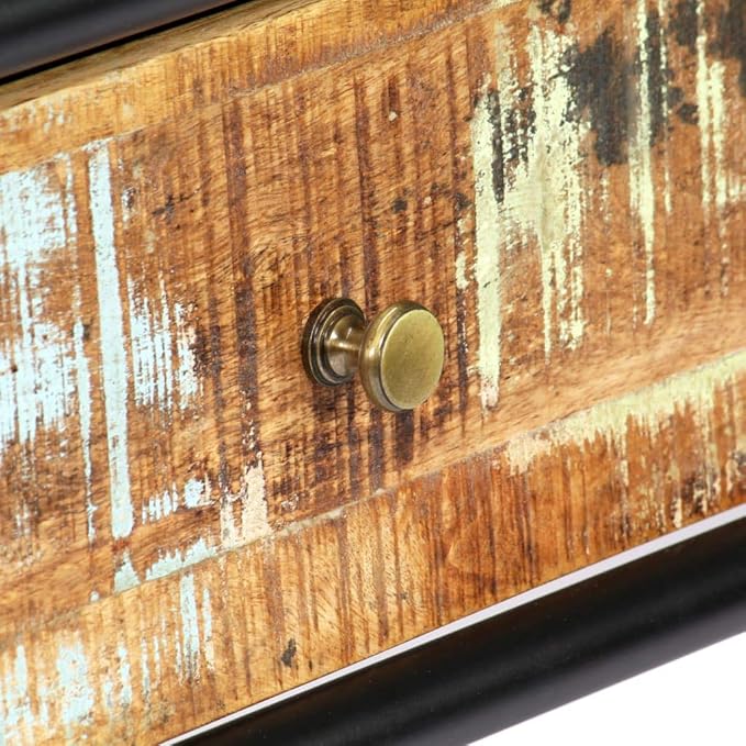 YAFF Console Table 46.5"x11.8"x29.5" Solid Reclaimed Wood - Image 7