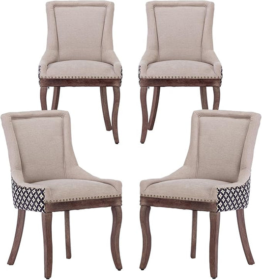 Modern Dining Chairs Set of 4, High Back Dining Chairs Side Chairs by MZDOO