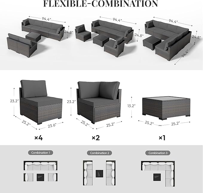 WWR Patio Furniture Set 7 Piece - Image 5