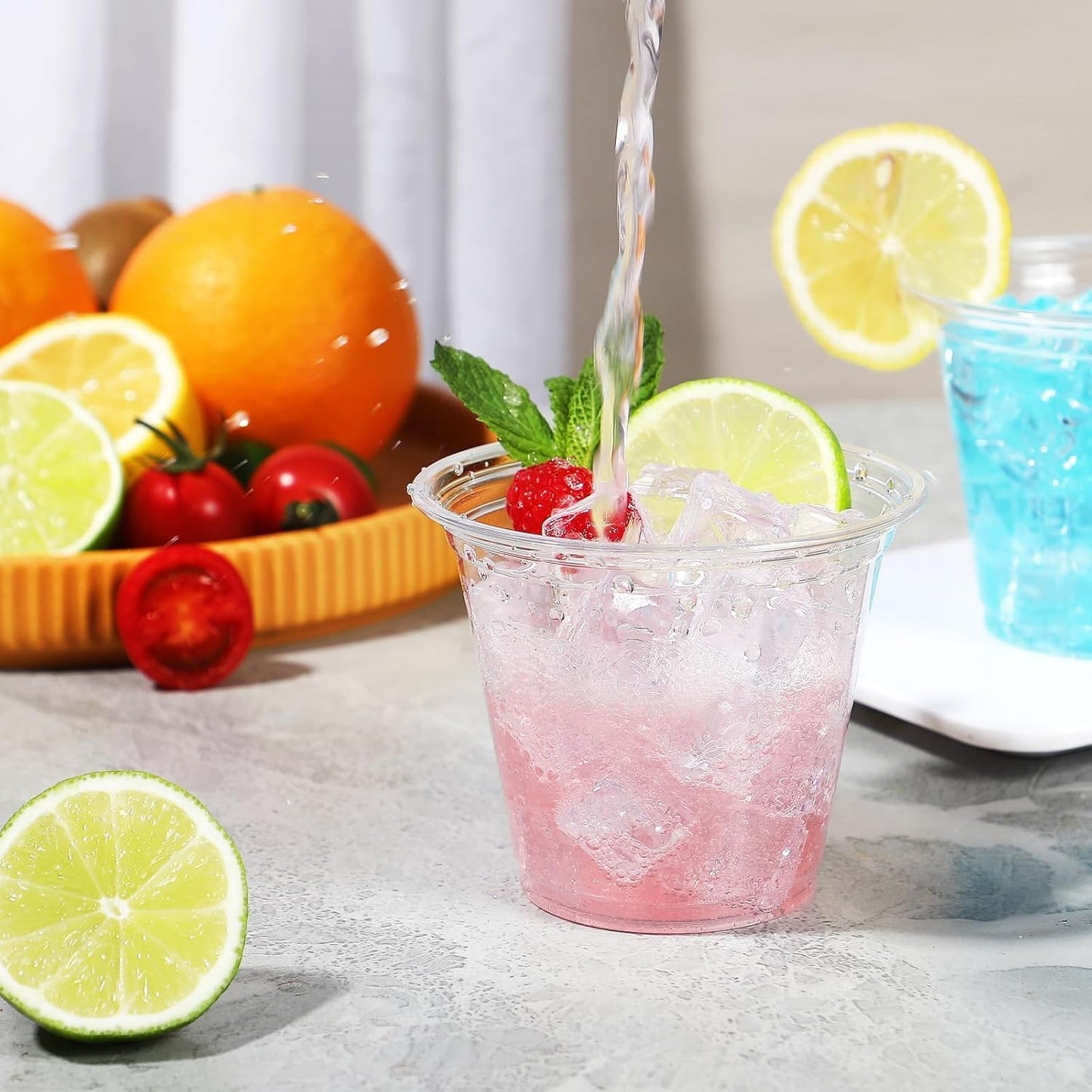 250 Pack 9 oz Disposable Plastic Cups for Party, Plastic Wine Cups with Higher Heat Resistance (9oz 250pack)