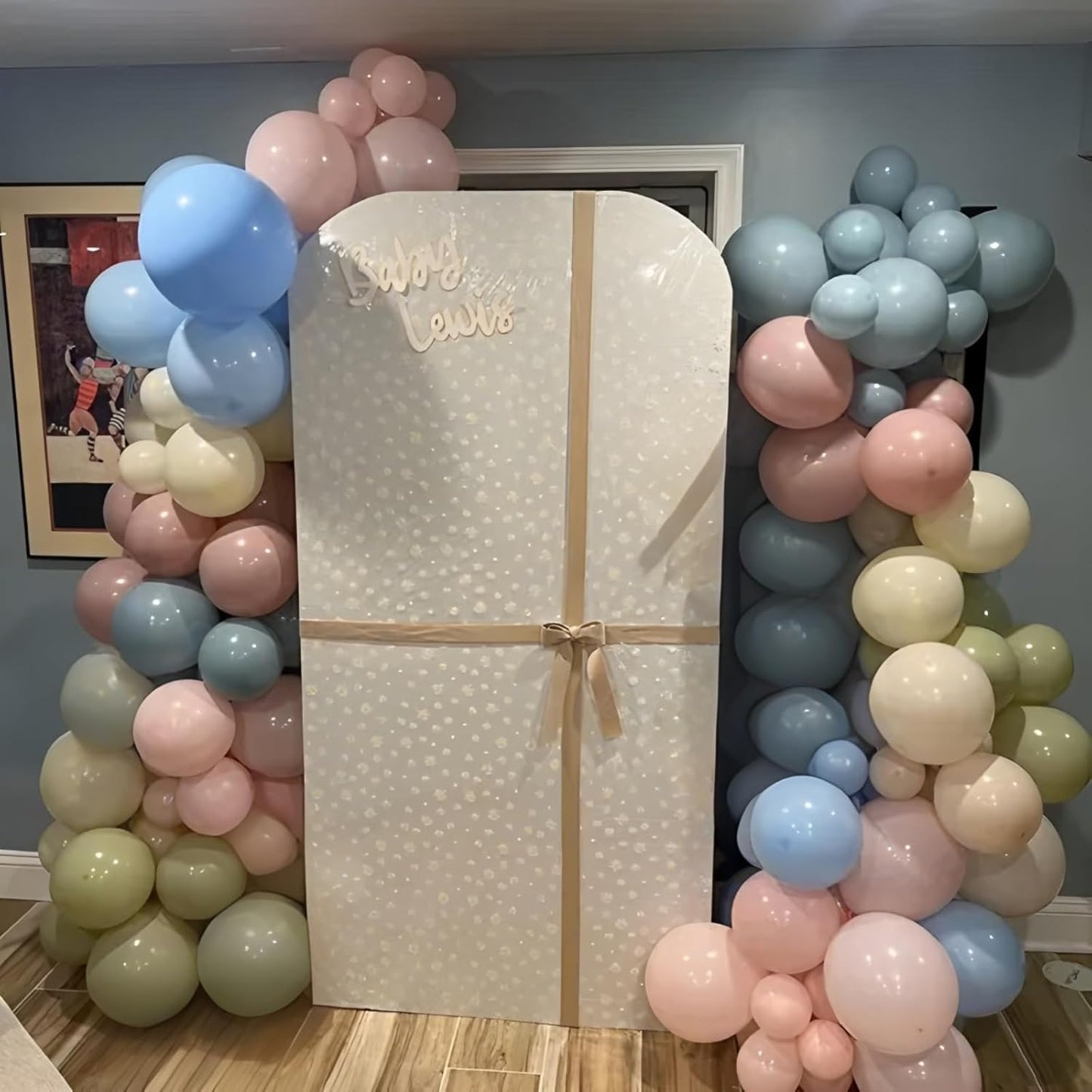 Pink Blue Green Balloons 12inch 60pcs Pale Pink Beige Light Pastel Blue White Sand Dusty Green Helium Latex Balloon for Arch Boho Birthday Garden Tea Party Decorations Bridal Baby Shower Wildflower